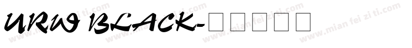 URW BLACK字体转换